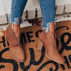 Lydiashoes Fashion Faux Leather Slip-on Boots