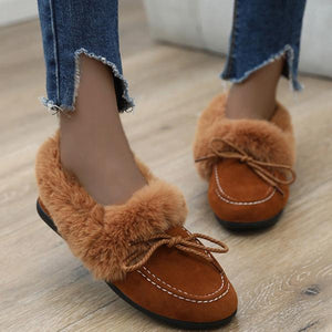 Lydiashoes Women'S Casual Plush Shoes Autumn And Winter Flat Shoes