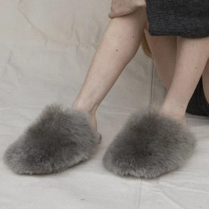 Lydiashoes Warm Fur House Shoes Furry Slippers