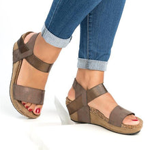 Load image into Gallery viewer, Lydiashoes Low Heel Wedge Sandals