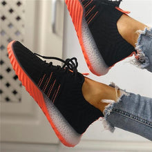 Load image into Gallery viewer, Lydiashoes Colorblock Knitted Breathable Lace-Up Sneakers