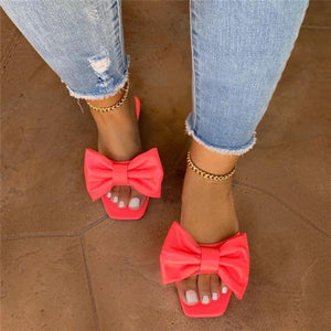 Lydiashoes Bow Casual Slides Sandals