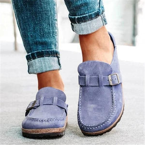 Lydiashoes Women Casual Comfy Leather Slip On Sandals