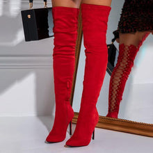 Load image into Gallery viewer, Lydiashoes Over The Knee Lace Up Back Boots