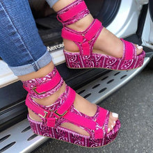 Load image into Gallery viewer, Lydiashoes Pattern Graffiti Trend Fashion Sandals
