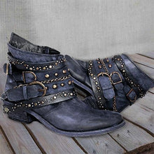 Load image into Gallery viewer, Lydiashoes Stylish Buckle Rivet Boots