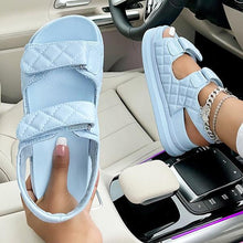 Load image into Gallery viewer, Lydiashoes Fashion Diamond Pattern Velcro Sandals