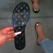 Load image into Gallery viewer, Lydiashoes Summer Clear Strap Slip on Flat Sandals