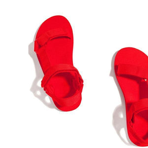Lydiashoes Velcro Strap Closure Flat Sandals