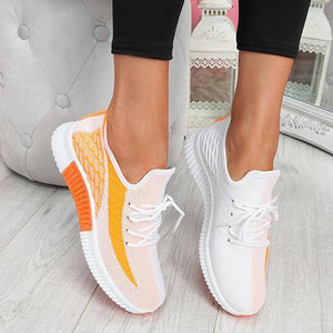 Lydiashoes Breathable Lightweight Lace-Up Sneakers