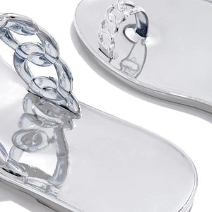 Lydiashoes Casual Toe Loop Detailing Jelly Sandals