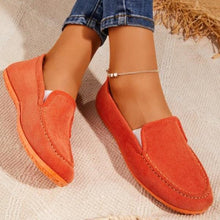 Load image into Gallery viewer, Lydiashoes Velvet Stripe Moccasin Slip-on Shoes