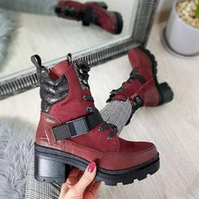 Load image into Gallery viewer, Lydiashoes Womens Wide Square Toe Boots