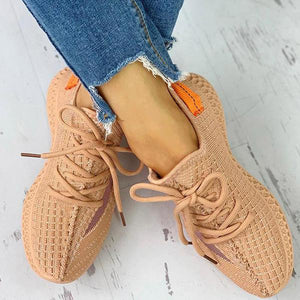 Lydiashoes Colorblock Breathable Lace-up Fashion Sneakers