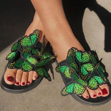 Load image into Gallery viewer, Lydiashoes Knitting Butterfly Fashion Beach Slides