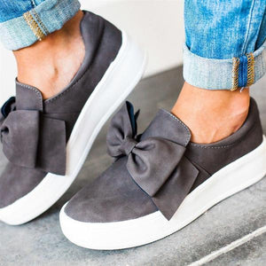 Lydiashoes New Women Bow Flat Sneakers