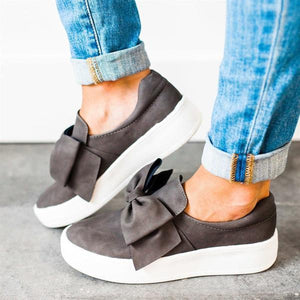Lydiashoes New Women Bow Flat Sneakers
