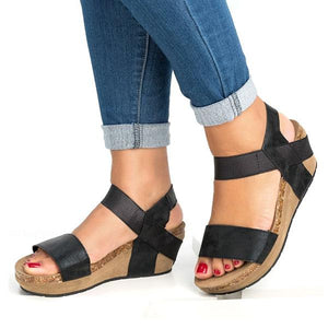 Lydiashoes Low Heel Wedge Sandals