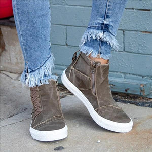 Lydiashoes Casual Daily High Top Stylish Flat Sneakers