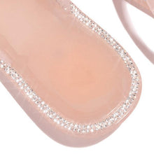 Load image into Gallery viewer, Lydiashoes Blossom Clear Thong Strap Embellished Outter Sole Slippers