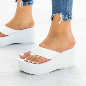 Lydiashoes Flip-flops Foam Wedge Heel Sandals