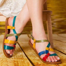 Load image into Gallery viewer, Lydiashoes Color Leather Daily Summer Sandals