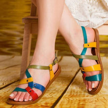 Load image into Gallery viewer, Lydiashoes Color Leather Daily Summer Sandals