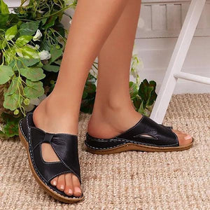 Lydiashoes Women Casual Summer Daily Comfy Slip On Sandals