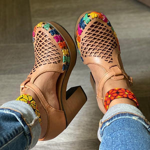 Lydiashoes Women's Colored Closed Toe Mesh Sandals