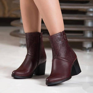 Lydiashoes Classic Block Heel Ankle Booties