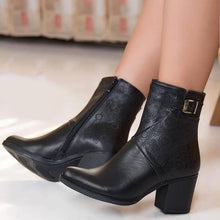 Load image into Gallery viewer, Lydiashoes Classic Block Heel Ankle Booties