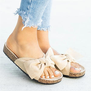 Lydiashoes Cute Bow-knot Platform Flat Slippers