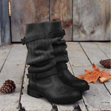 Load image into Gallery viewer, Lydiashoes  Cabin Sweater Paneled Boots