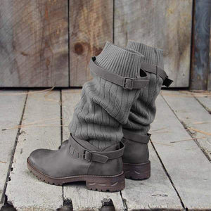 Lydiashoes  Cabin Sweater Paneled Boots