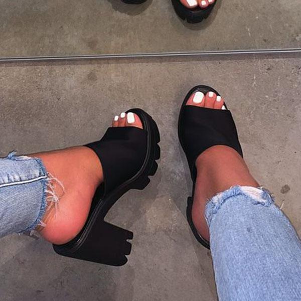 Lydiashoes Platform High Heel Casual Sandals