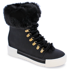 Load image into Gallery viewer, Lydiashoes Warm Fur Lace-Up Boots