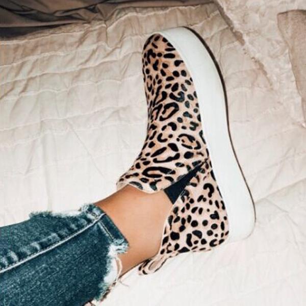 Lydiashoes Women Leopard Casual Sneakers
