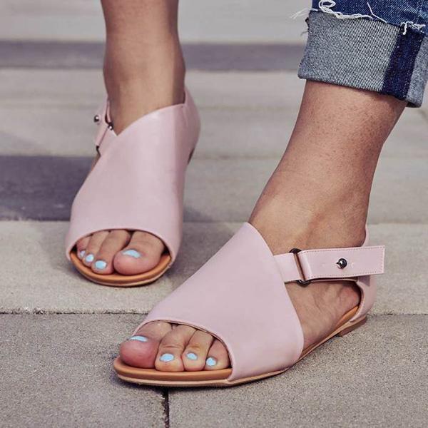 Lydiashoes Women Fashion Solid Casual Sandals