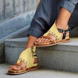 Lydiashoes Women Faux leather Platform sandals