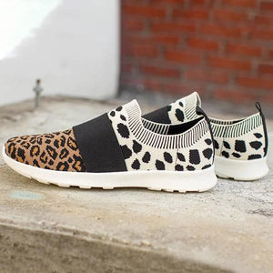 Lydiashoes Leopard Flat Heel Sneakers