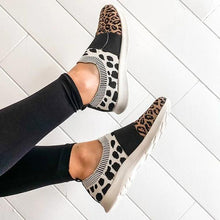 Load image into Gallery viewer, Lydiashoes Leopard Flat Heel Sneakers