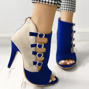 Lydiashoes Hollow Out Buckled High Heels