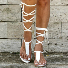 Load image into Gallery viewer, Lydiashoes T-strap Ancient Greek Sandals